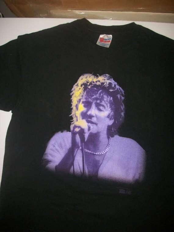 Vintage ROD STEWART 1993 Tour shirt Black Cotton All size S-4XL XXL
