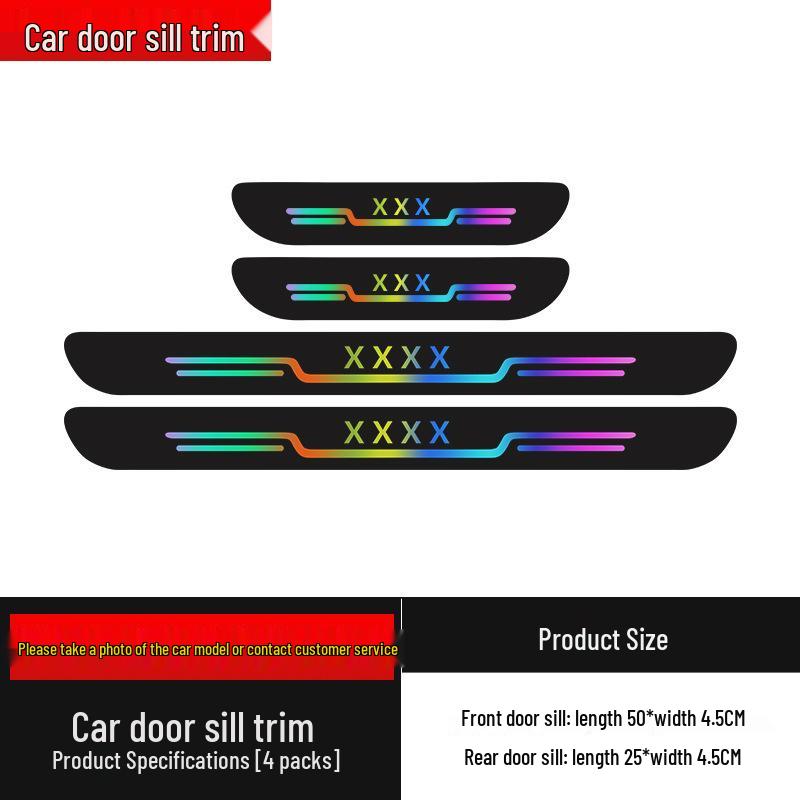 Car Door Pedal Protector: Anti-Stepping & Anti-Collision Threshold Strip Sticker.