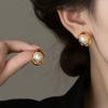 Real Gold Electroplated Earplugs, Pearl Water Drop Earrings, Court Style, Pearl Flowers, Vintage High-End Sense Yiwu Accessories, Earrings