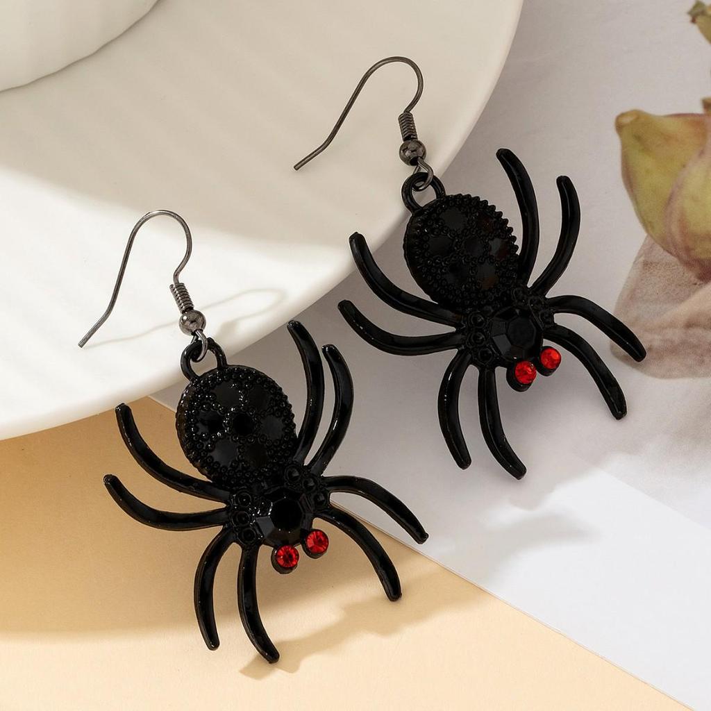 Übertriebene Spinnenohrringe: Einzigartiges Halloween-Streichgeschenk für Frauen
