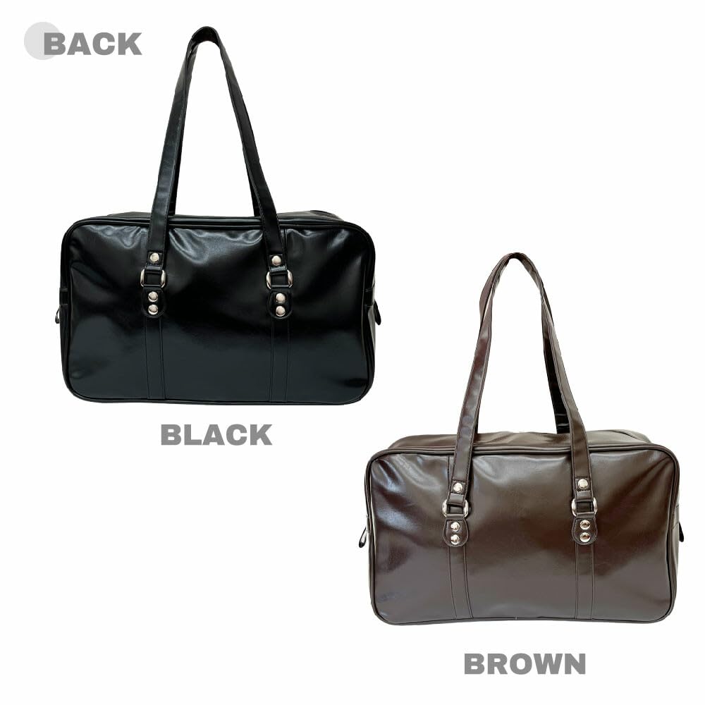 VASKA by moz School Bag for Women, Synthetic Leather, for Commuting, Students, and Entrance Ceremonies, Brown, by VASKA by moz