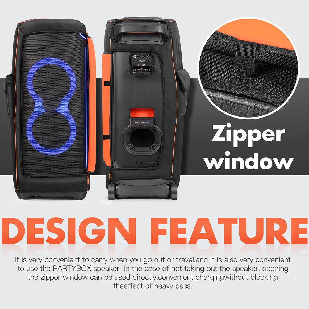 NEW Portable Speaker Dust Cover For JBL Partybox Organizer Bag Waterproof Speaker Case with Side Pocket Protective Storage Bag