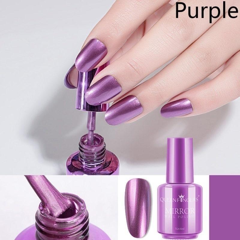 

12 цветов зеркальный эффект лак для ногтей Волшебный металлический лак для ногтей хромированный лак для дизайна ногтей DIY Декор для ногтей ZPG
