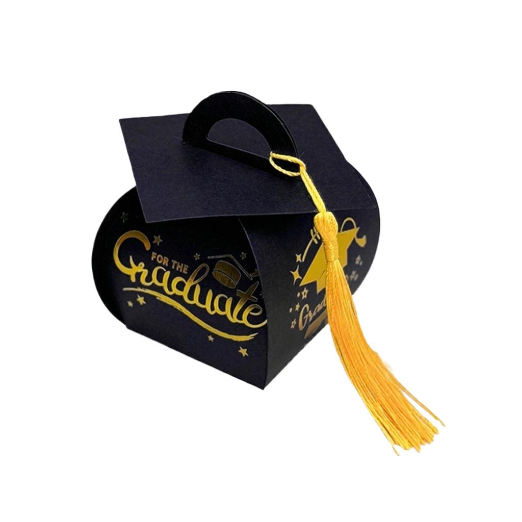 Graduation Doctoral Cap Box Surprise Candy Packaging Bags & Gift Storage Bags For Graduation Party