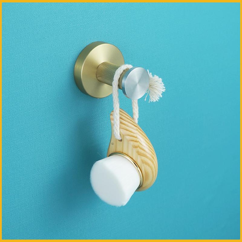 Brushed Gold & Brushed Bathroom Accessories Set Wall Mounted Clothes Hook Toilet Paper Holder Towel Bar Hardware Pendant
