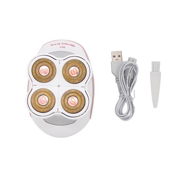 

Женская машина для удаления волос на ногах, женский электрический эпилятор, депилятор для удаления волос, безболезненная бритва с четырьмя головками, водонепроницаемые бритвы