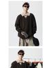 Men's American Retro Faux Two-Piece Polo Collar Sweater - Autumn/Winter Clean Fit Loose Casual Knitwear