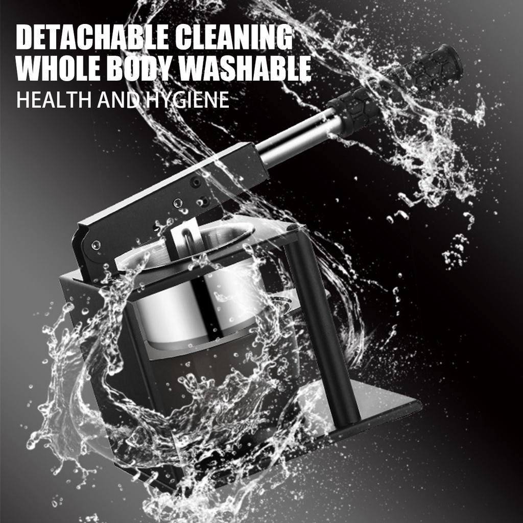 Schwarze manuelle Zitruspresse Handpresse Orangenpresse Schwerlast-Fruchtpresse Edelstahl Zitronenpresse Küchenwerkzeug