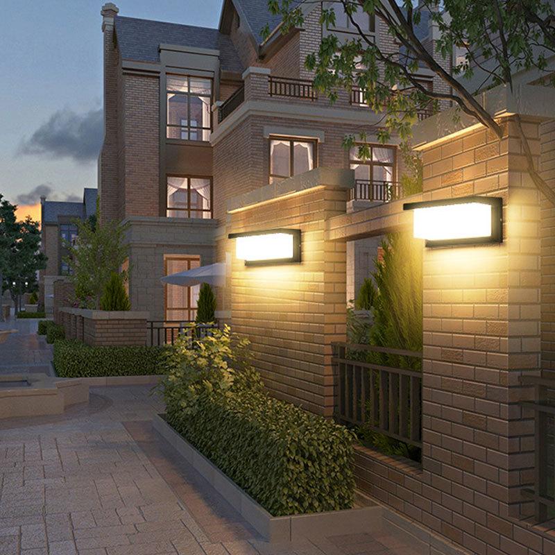 Solární nástěnná lampa Moderní zahradní chodba Venkovní nástěnná světla Terasa Lidské tělo Indukce IP54 Indukční Vodotěsné nástěnné osvětlení
