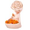 Resin Lady With Basket Fantasy Showpiece For Home Decor Showpiece&Office Decor Showpiece(11.5" Inch Size,Pink)