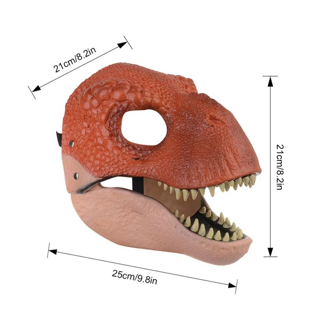 Cosplay Rekvizity Halloweenská Maska Dinosaurus Pohyblivá Čelist Dračí Pokrývka Hlavy Dinosauří Pokrývka Hlavy na Párty