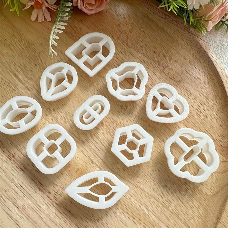 A60zpolymer Clay Cutters - 10 Pcs Boho Polymer Clay Cutters,Geometric Clay Tools For Polymer Clay Jewelry, Polymer Clay Kitmay