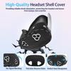 Six-piece set Black For Quest3S Silicone VR accessories Anti-drop protective cover Handle cover