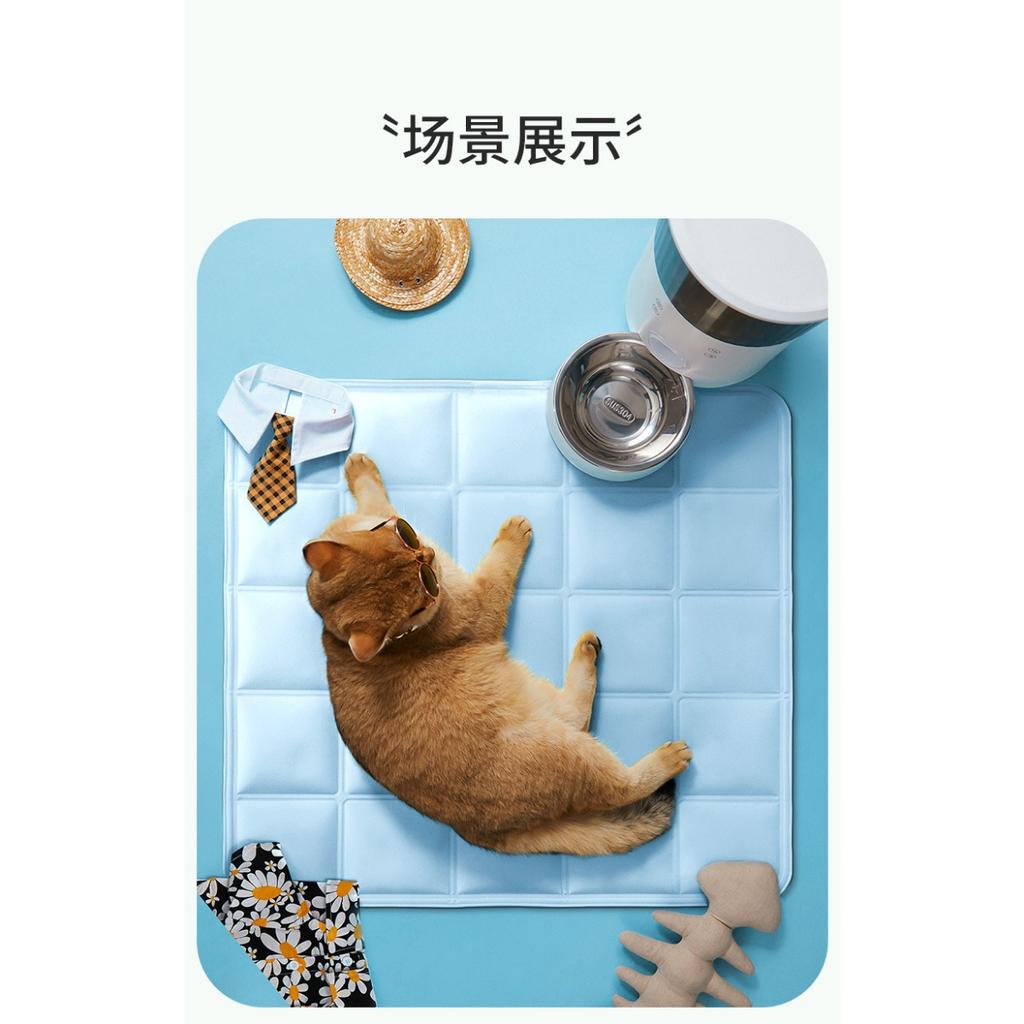 Breathable Mesh Cooling Pad for Cats and Dogs - Summer Ice Slippery Fabric, Rectangular Pet Bed To Keep Pets Cool and Comfortable, Dog Cooling Pad