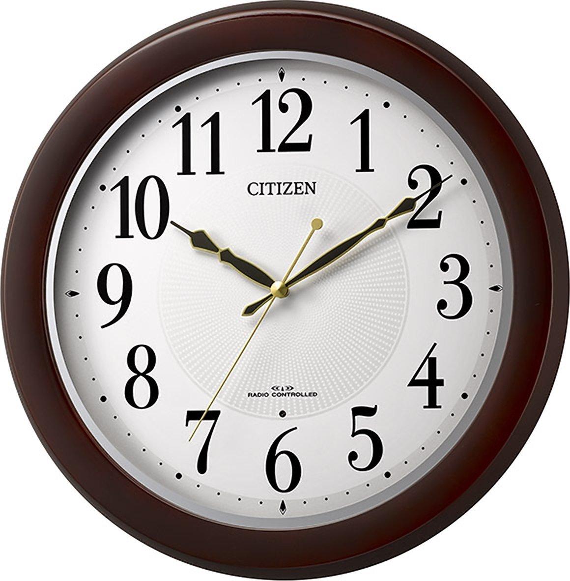 

RHYTHM CITIZEN Настенные аналоговые часы с непрерывной секундной стрелкой x x, Радиоуправляемые часы, Стрелочные, Деревянные, Коричневые, CITIZEN, 33.0 33.0 5.1 см, 8MYA37-006