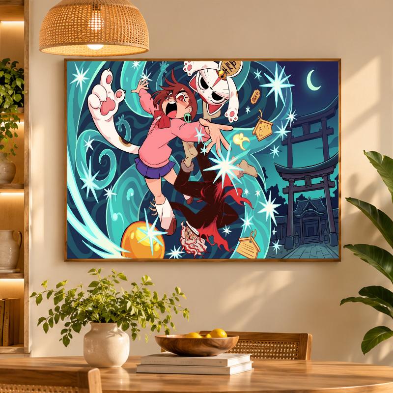 5D Diamond Painting Dandadan DIY Full Drill Diamond Art Kit Home Decoration