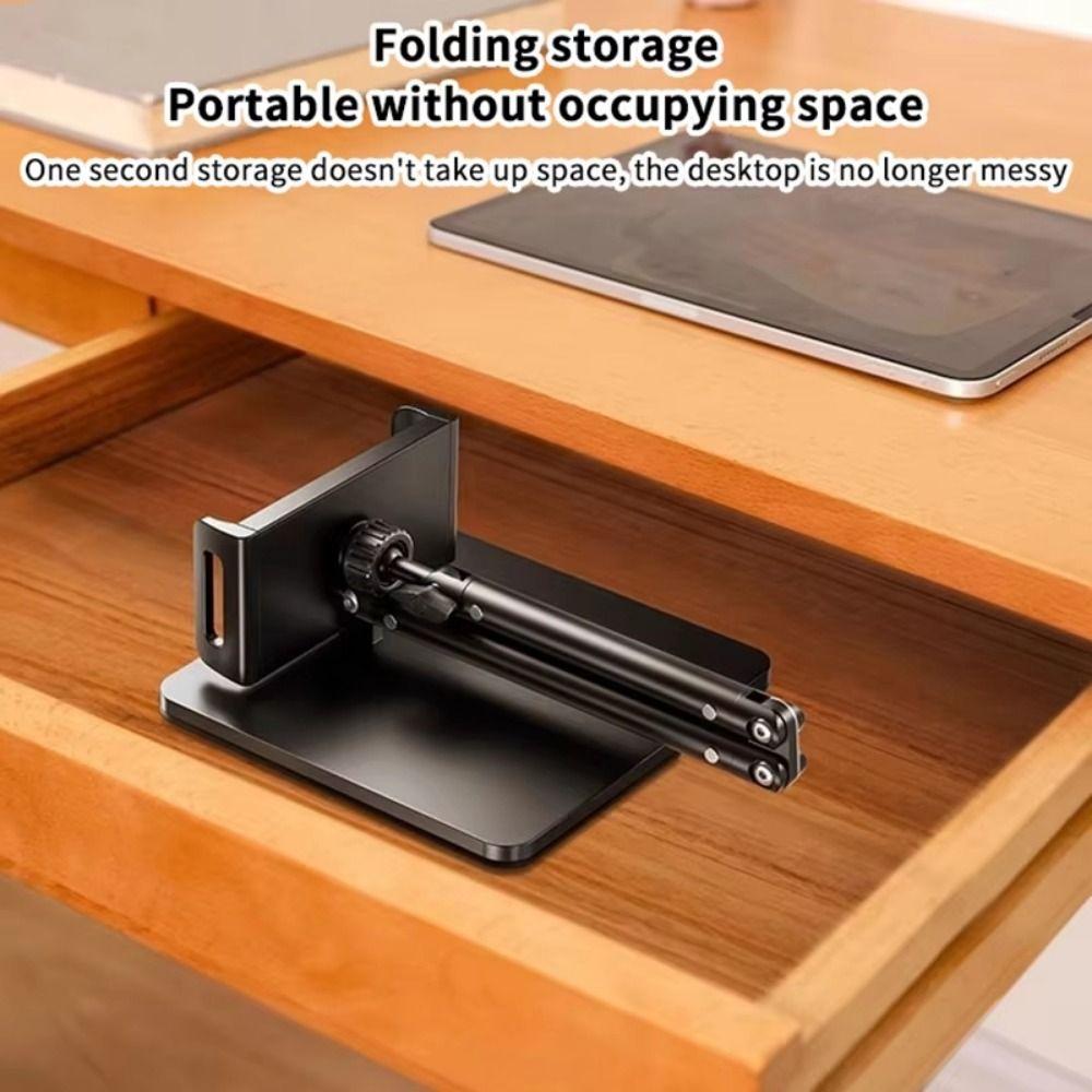 360 Rotating Desktop Phone Tablet Holder Multi-Angle Long Arm Tablet Bracket  Bed Use