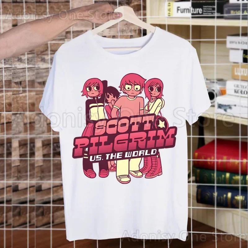 Scott Pilgrim Men's Casual Printing Men's T-shirt High-fashioned Short-sleeved T-shirt Men Shirt T Shirt