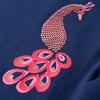 Navy Blue Long-sleeved T-shirt for Children 92/104/116/128/140