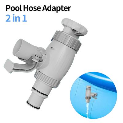 Above Ground Swimming Pool Hose Adapter Plunger Valve Plus with On-Off Valve Plunger Valve Pipe Holder Pool Replacement Parts