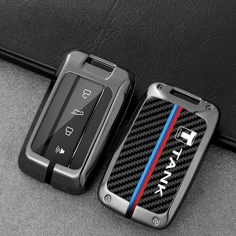 Tank 300 Key Cover, New Metal Modification, Suitable for Car Accessories, Cyber City Edition Key Case 500