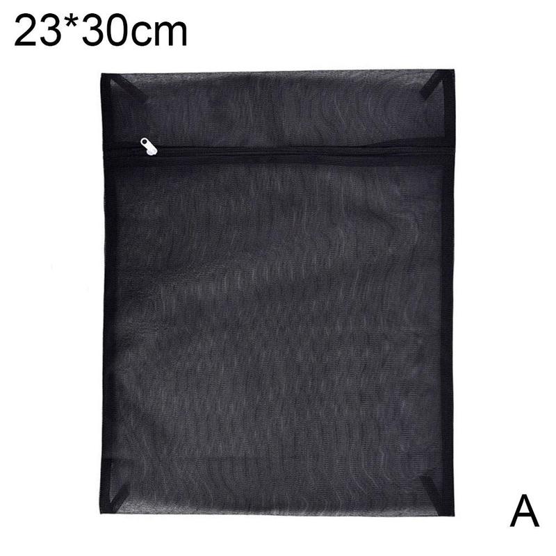 Black Mesh Laundry Bag Convenient Household Machine Wash Polyester Of And Underwear Made Durabl K7M4