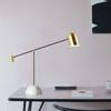 Modern minimalist creative desk lamp marble base adjustable and stylish living room study room bedroom bedside decorative lamp