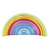 Montessori Rainbow Building Block Solid Wood Educational Toy Rainbow Forest Castle Puppet Creative Puzzle Educational Toy To Kid