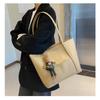 Simple Large Capacity Faux Leather Tote Bag Street Style Commuter Shoulder Handbag KTB