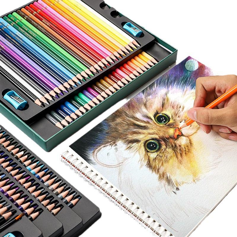 OBOS Professional Oil-Based, Water-Soluble Colored Pencils, 72 Colors for Hand-Drawn Painting and Sketching
