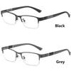 Glasses Men Anti-Blue Light Business Reading Glasses Vintage Half Frame Eye Protection Ultra Light Office Eyeglasses