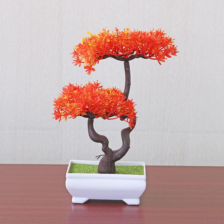 Indoor Decorative Plastic Bonsai Potted Plant For Home Decor