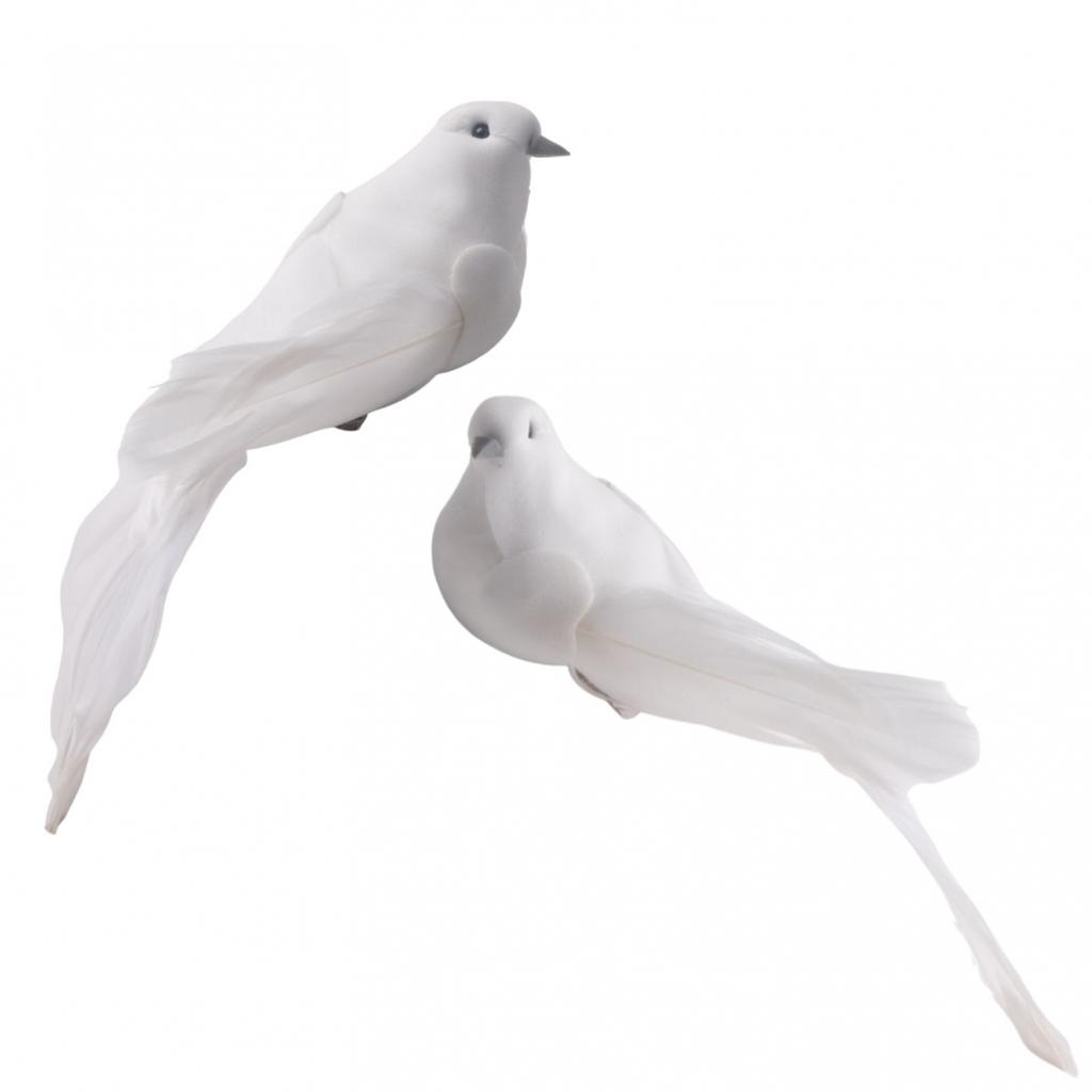 Bird Artificial Doves Indoors Outdoors Lover Ornament