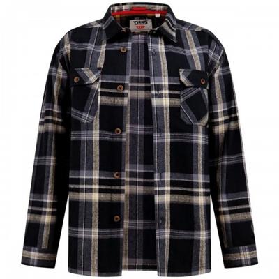 Mens D555 Falkirk Checked Kingsize Shirt Jacket