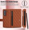 Wallet Case for Samsung Galaxy Z Fold 7 Flip Cover, with S Pen Holder, Multiple Card Slots, Kickstand, Full Protective Case