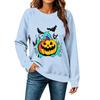 Women's Fashionable and Casual Halloween Print Pullover Hoodie