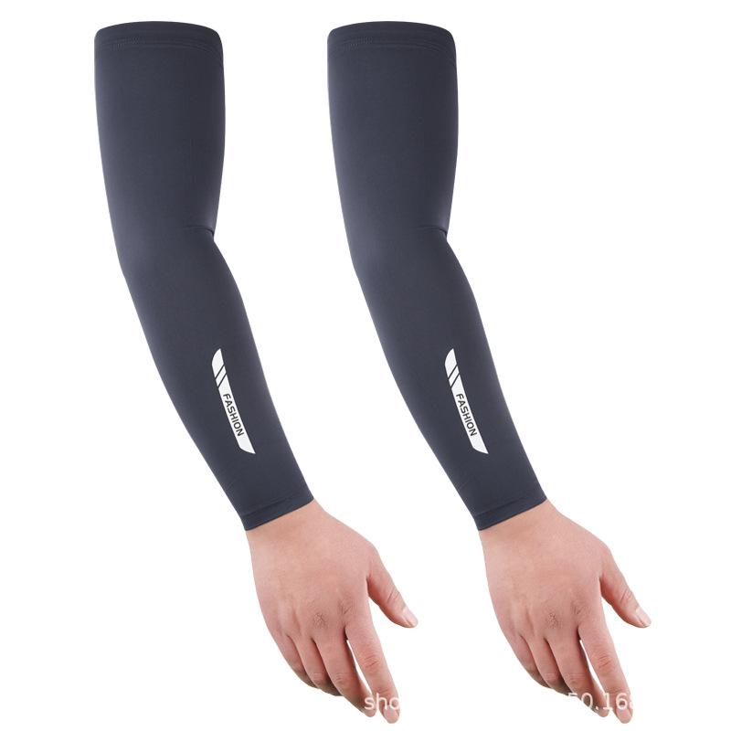 Plus Size Ice Silk Sun Protection Sleeves for Men - Summer Outdoor, Fishing, Cycling, Driving Arm Guards