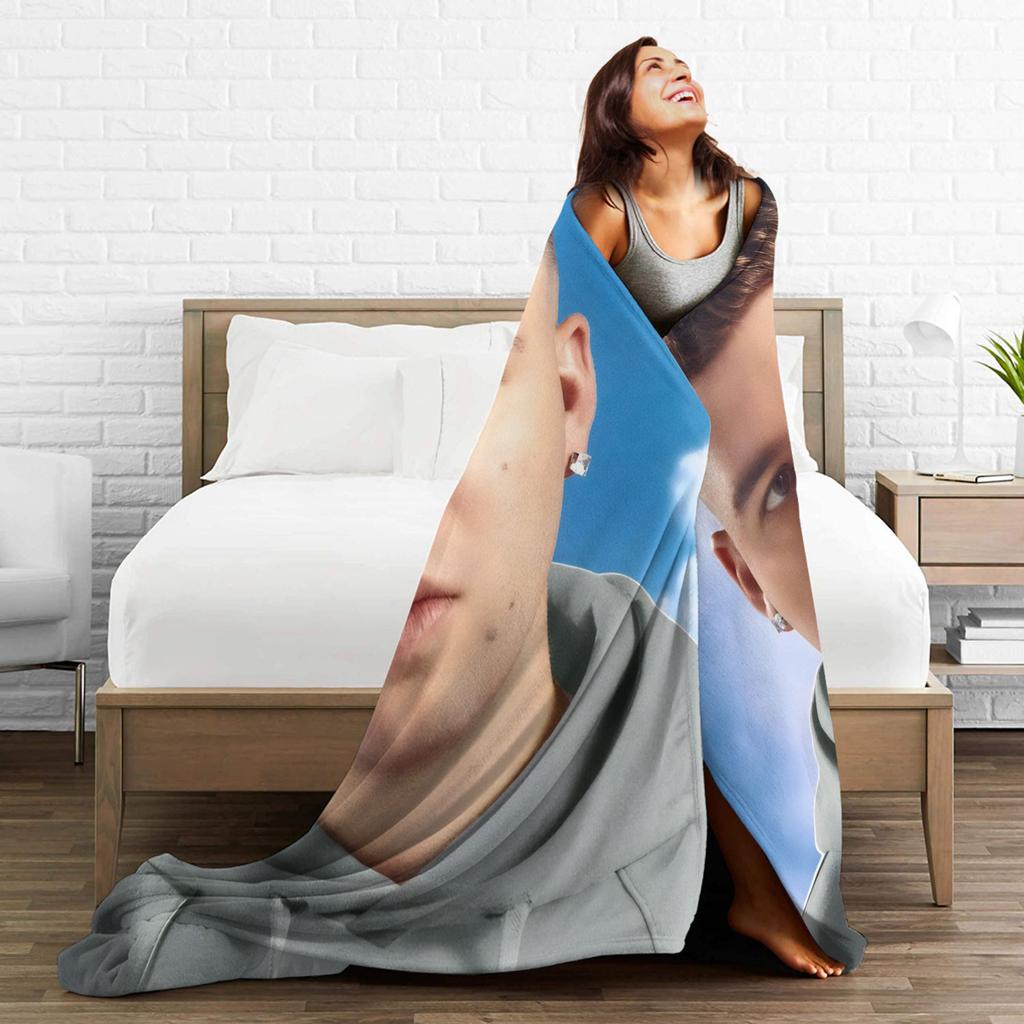 Super Soft Blanket Decorative Rapper Quevedo Music Throw Blanket Flannel Bedspread For Bedroom Funny Sofa Bed Cover