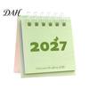 Portable Desktop Organizer Mini Desk Calendar 2027, Jan. 2027 to Dec. Standing Flip Small Morandi Color Table Calendar, 12 Monthly Planner with