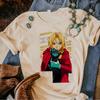Fullmetal Alchemist T Shirt Women Comic Top Female Streetwear Manga Designer Clothing
