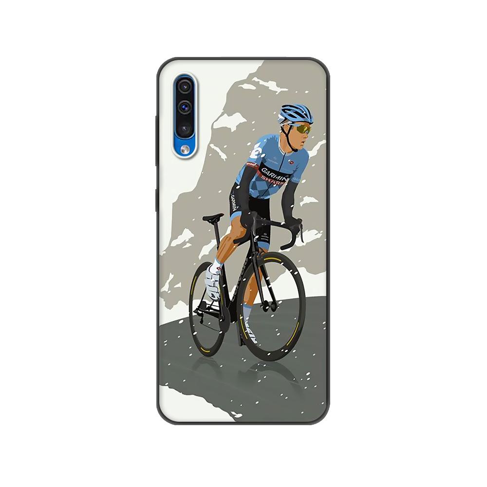 Black Tpu Case For Samsung Galaxy A50 50S A30S A10 A01 A11 A21S A31 A41 A51 A71 M21 M30S S10 LITE Cover BIKE CYCLING Art