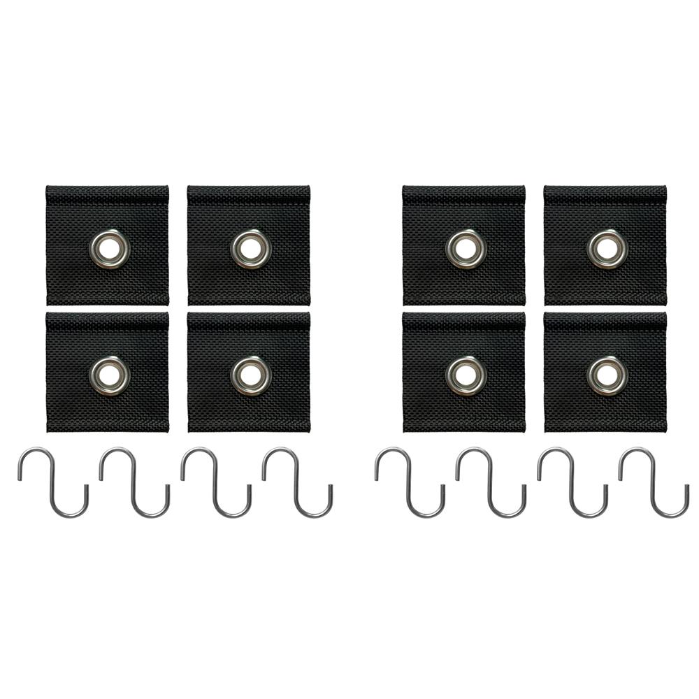 4Pcs S Shaped Camping Awning Hooks Clips RV Tent Hangers Light Hangers with Holes Caravan Camperb for Home Auto Accessories