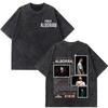 Singer Pablo Alborán Album 2026 Print Washed Vintage T Shirts Men Women Hiphop T Shirts Shortsleeved Casual Oversized T Shirts