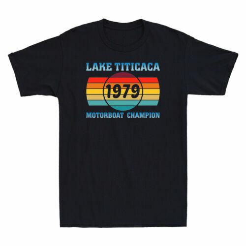 

Funny Lake Titicaca 1979 Motorboat Champion | Retro Vintage Sunset Men s T-Shirt Unisex T-Shirt S