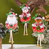 3pcs Plush Santa Claus Elk Ornament Cartoon Christmas Tree Hanging Decoration  Party Favors