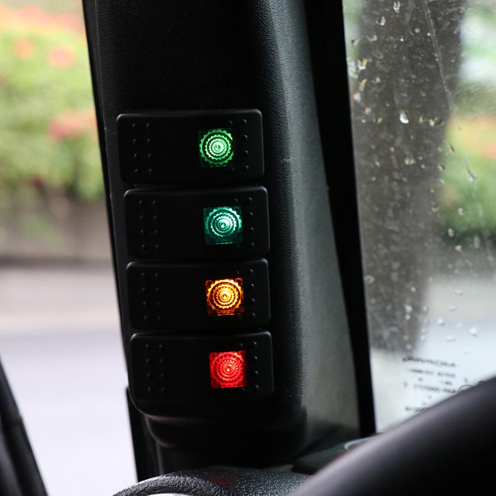 A Pillar Switch Panel Combination Switches with 4 LED Fit for Jeep Wrangler 20072017