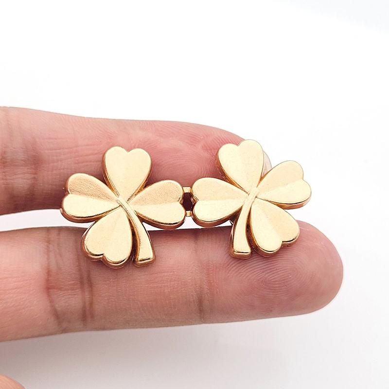 1Pcs Four Leaf Clover Tightener Adjustable Waist Buckle For Jeans, No Sewing Required Button Adjuster For Pants And Skirts Waist
