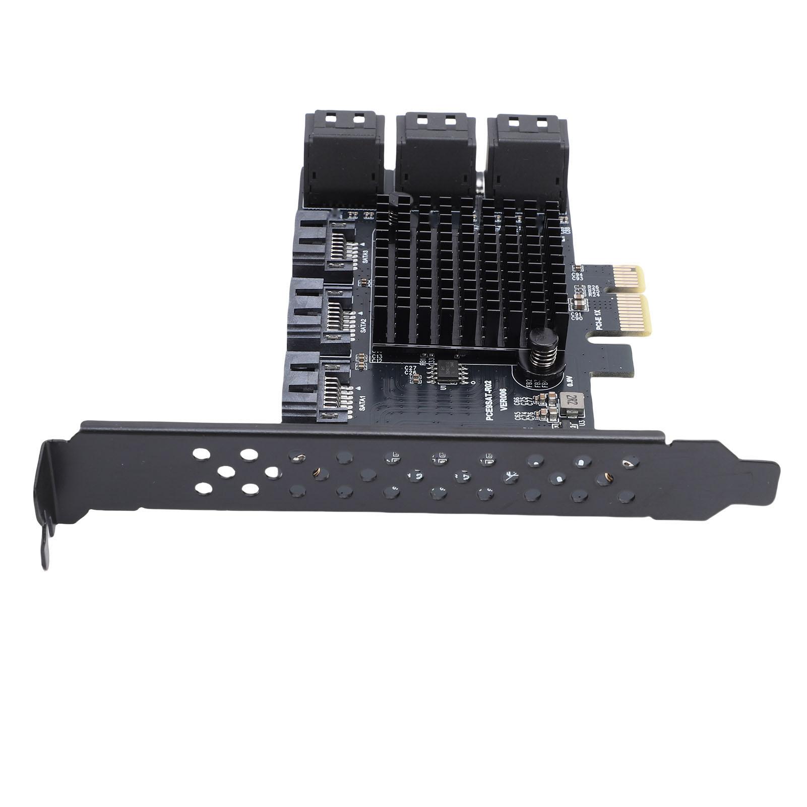 

PCIE 1X 9 Port Serial ATA3.0 Expansion Card SSD PCIE3.0 GEN3 6Gbps Serial ATA3.0 Adapter Card 11 2003