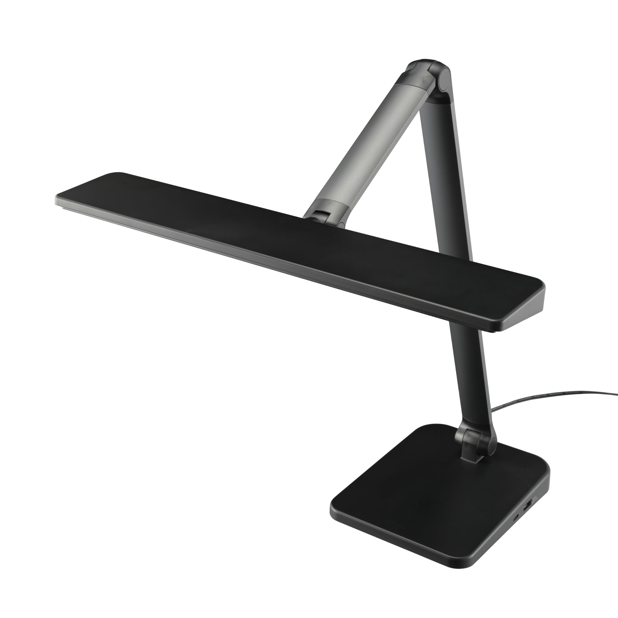 

OHM Electric LED Desk Light with USB Port, Ra93 High Color Rendering, Touch Switch, 900 Lumens, Daylight White, Dimmable, Adjustable Angle, AA