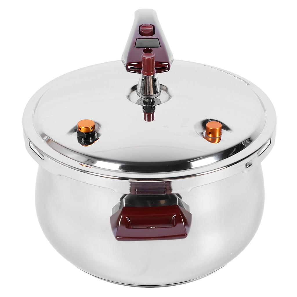 Stainless Steel Pressure Cooker Stew Cooking Pot Large Capacity Compatible with Gas Induction